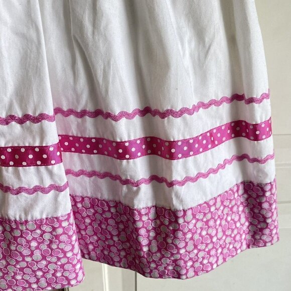 Savannah Girl’s Size 6 White Pink Sundress Easter Summer Spring  Dress New - Picture 6 of 9